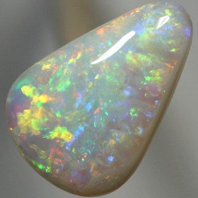 SOLID SEMI BLACK OPAL Sparkling gold fire, orange and yellow with green